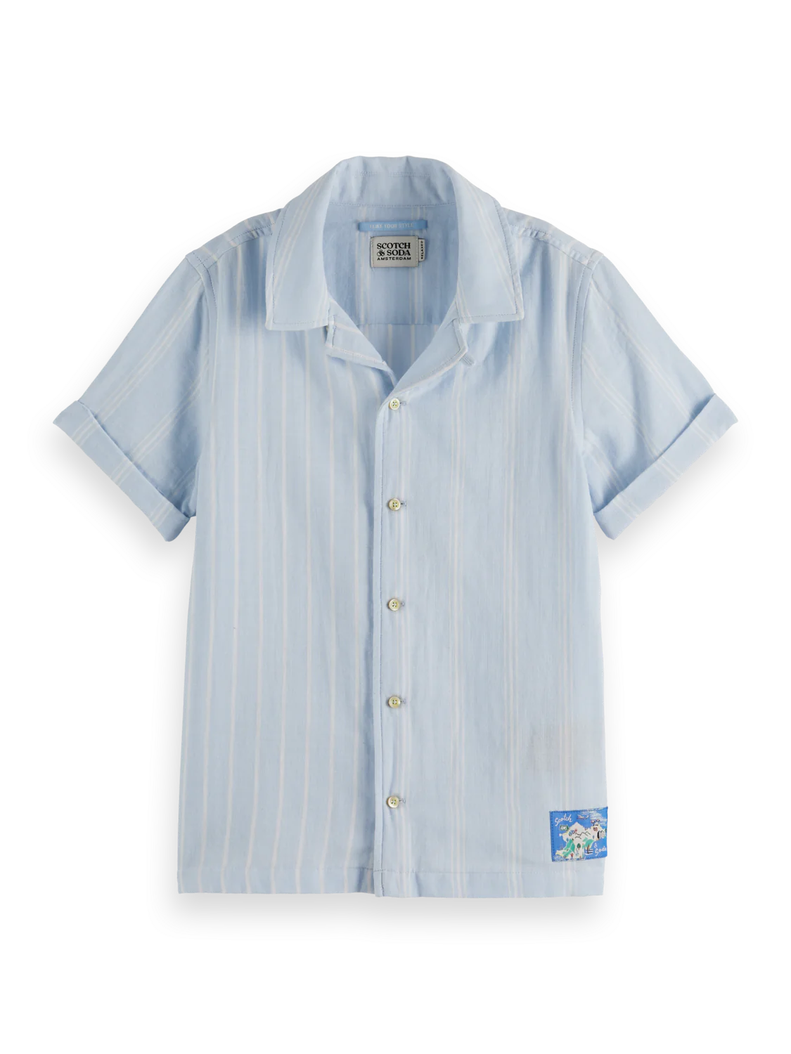 Scotch & Soda - Chemise Rayée Manches Courtes