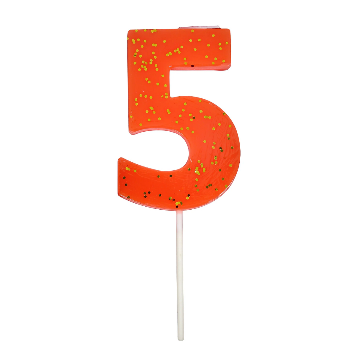 Meri Meri - Coral Number 5 Birthday Candle