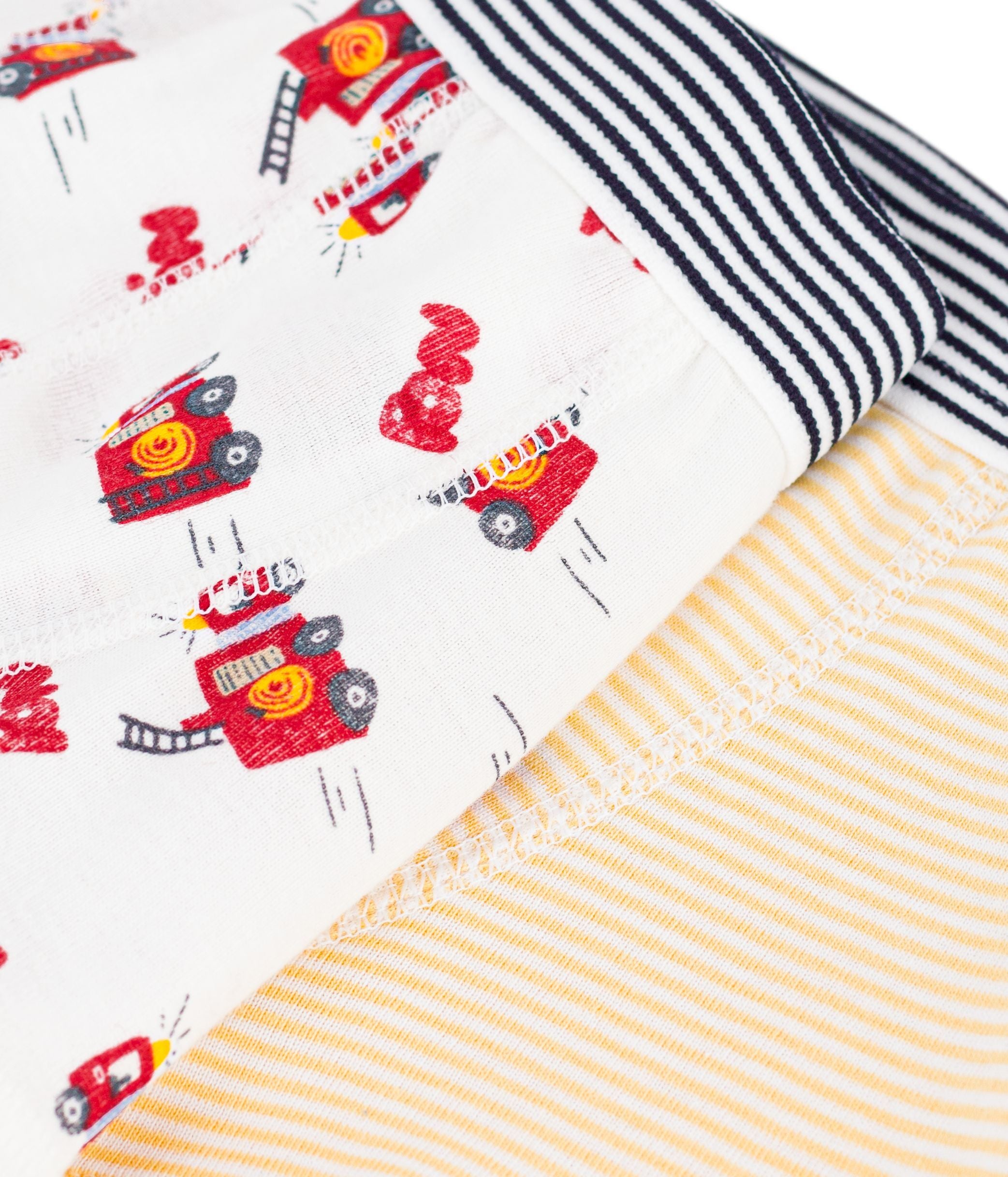 Petit Bateau - Lot de boxers enfant en coton imprimé pompier