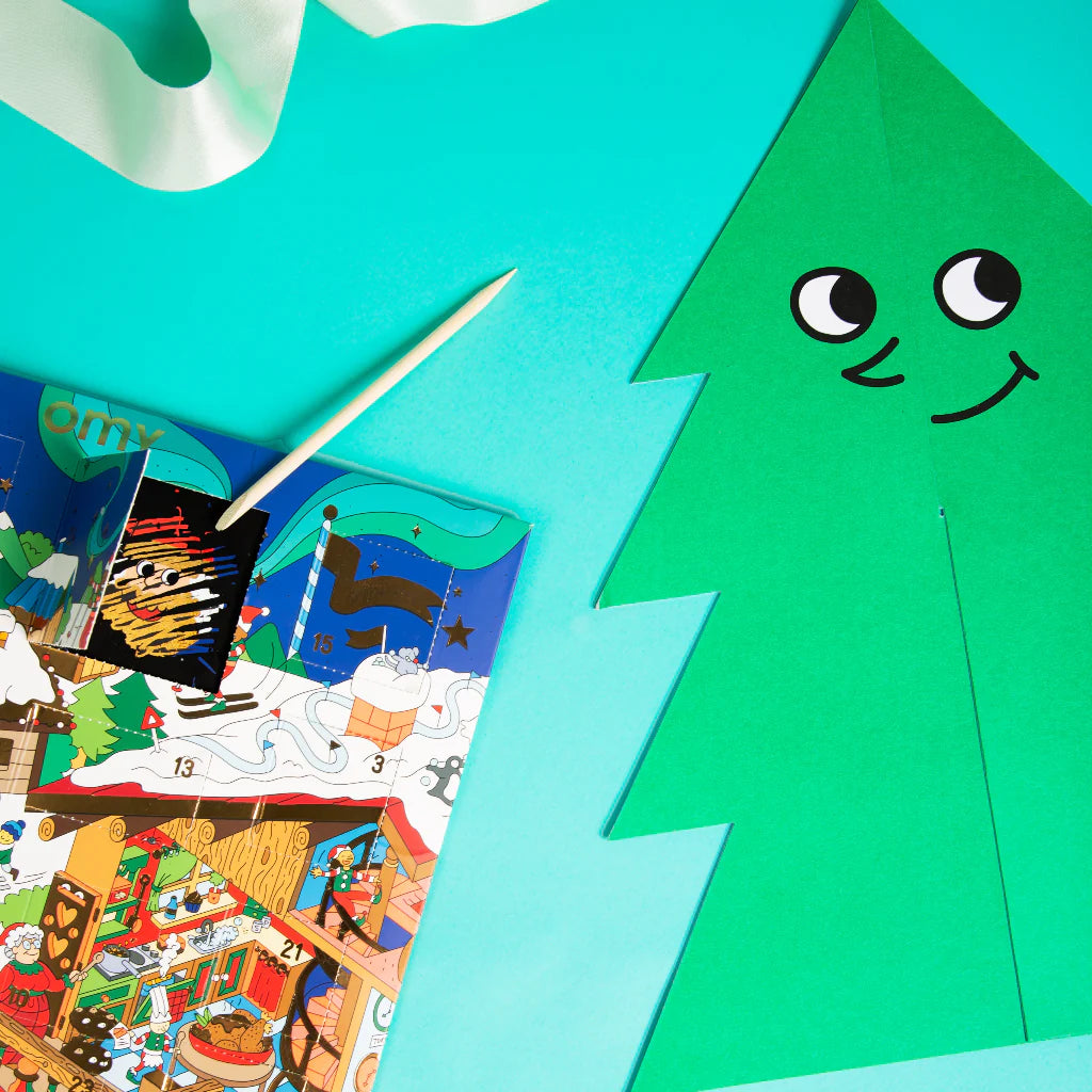 Omy Calendrier de l'Avent Arbre de Noël 3D