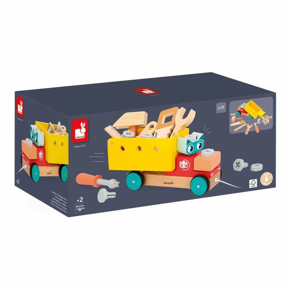 Janod - Brico'Kids Camion Diy à tirer