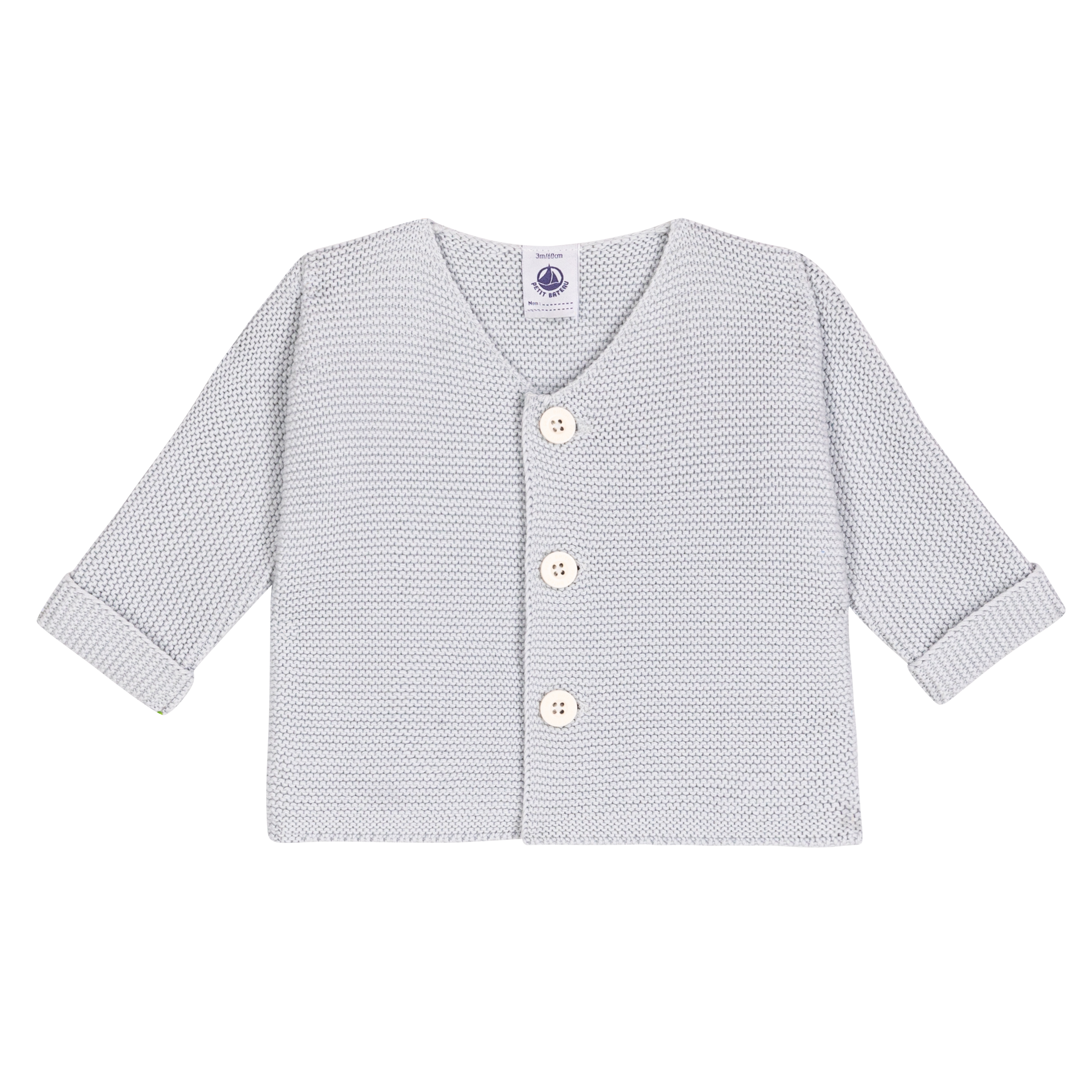 Petit Bateau - Cardigan à 3 boutons (Bébé)
