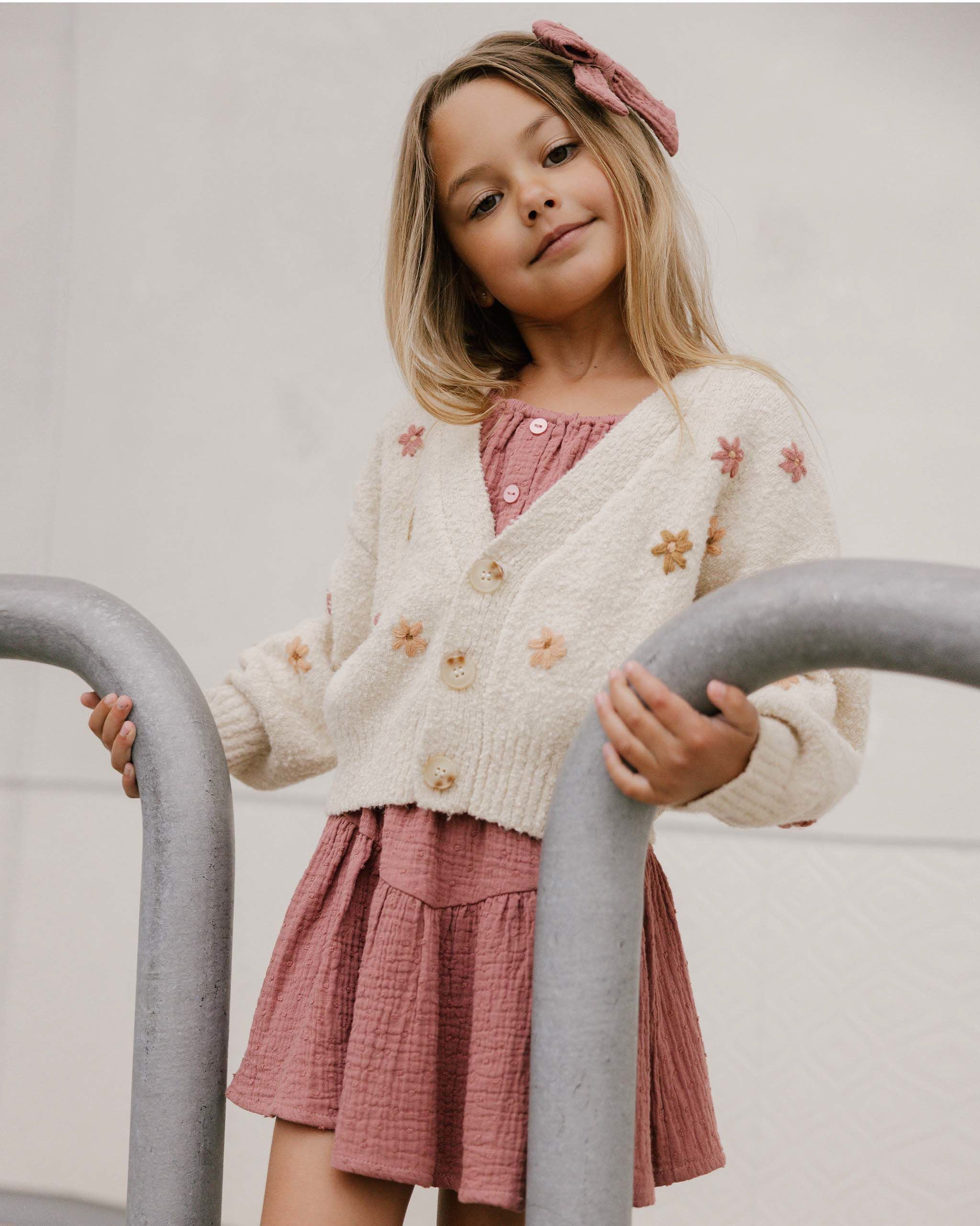 Rylee & Cru - Cardigan Fleuri Crop Boxy