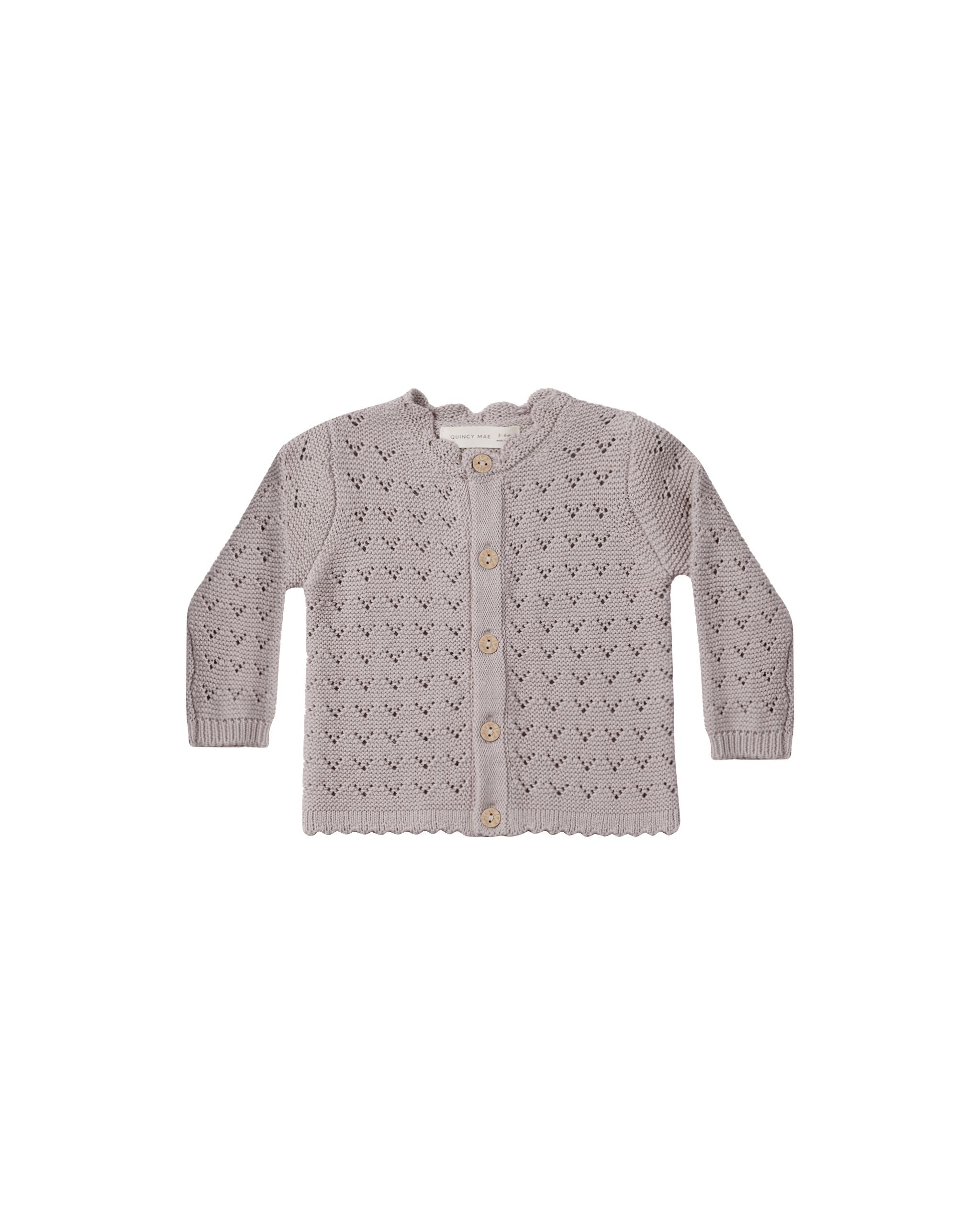 Quincy Mae - Scalloped Cardigan