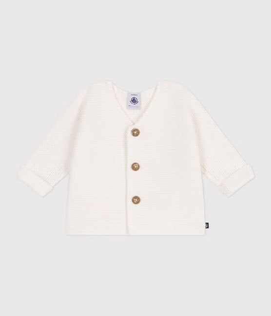 Petit Bateau - Cardigan à 3 boutons (Bébé)
