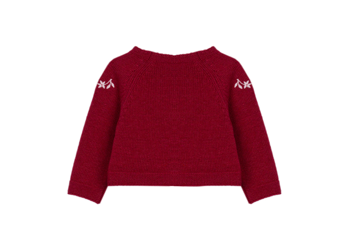Patachou - Elegant Embroidered Knitted Cardigan