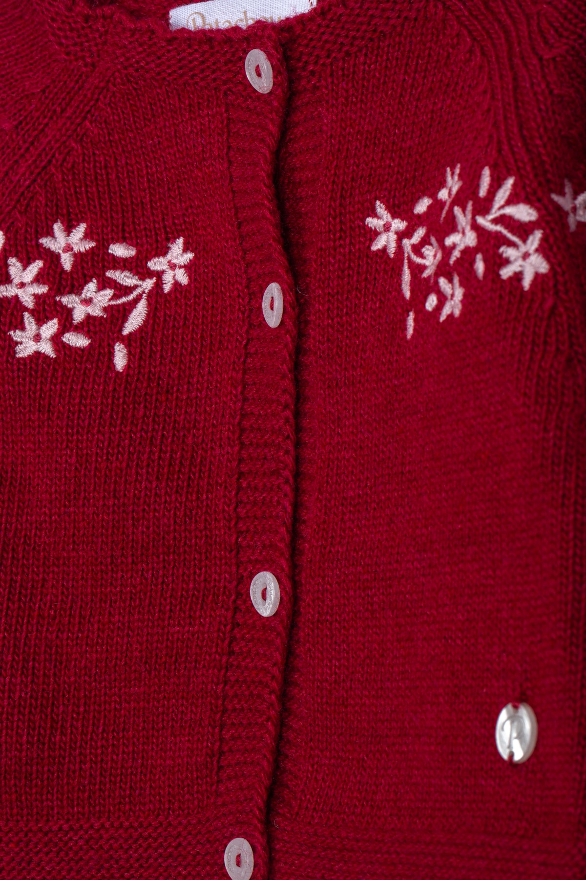 Patachou - Elegant Embroidered Knitted Cardigan