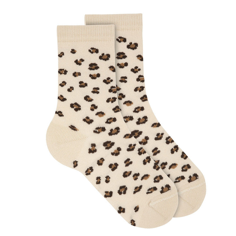 Condor - Chaussettes Motifs Pattes de Léopard