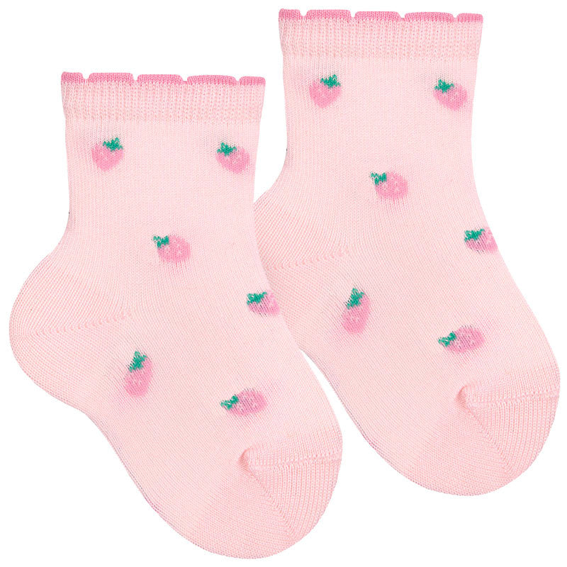 Condor - Short Strawberry Socks