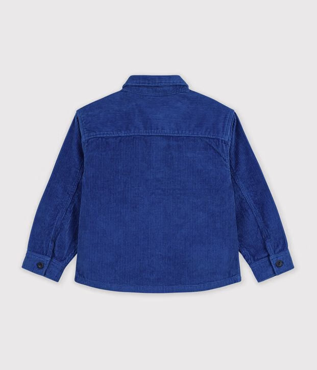 Petit Bateau - Plain velvet child's shirt