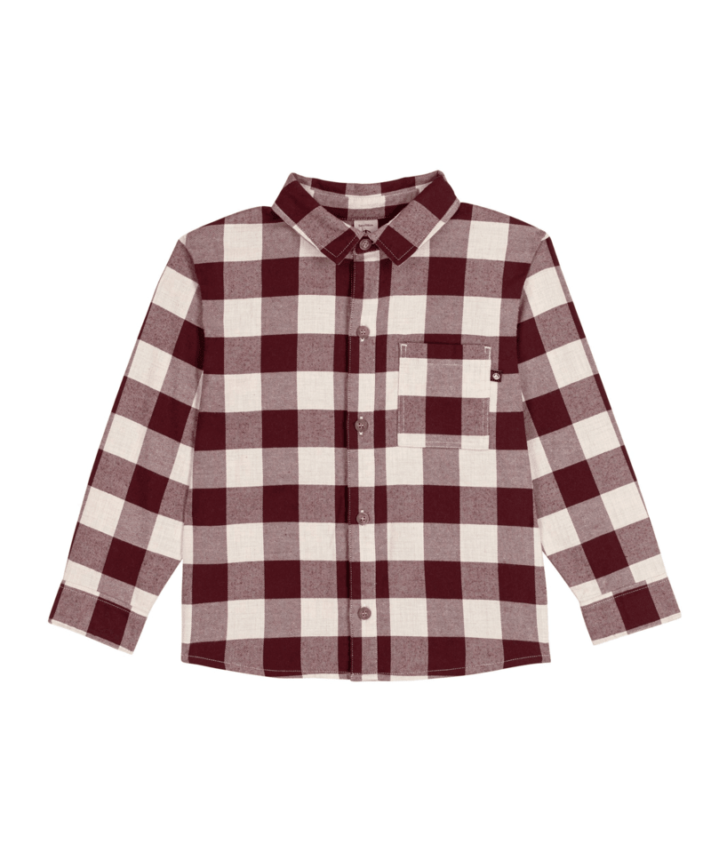 Petit Bateau - Chemise enfant en coton à carreaux
