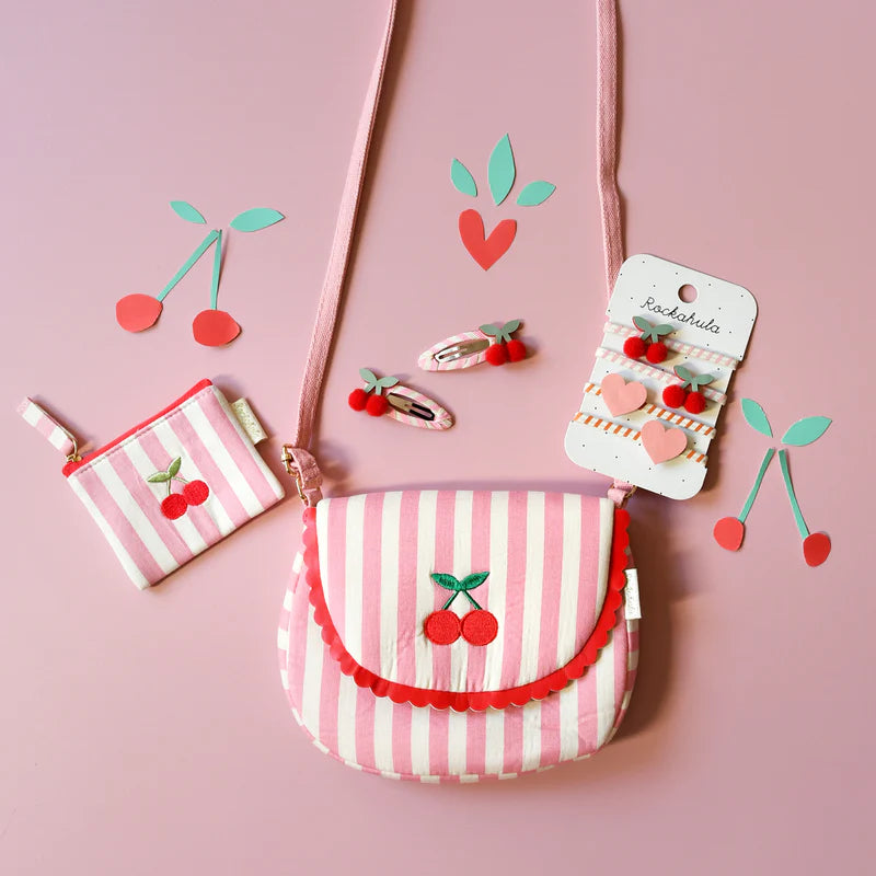 Rockahula - Barrettes Baiser de cerise rayé