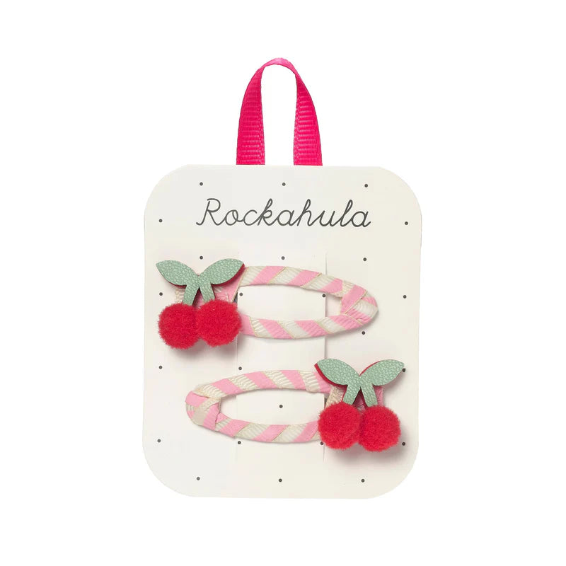 Rockahula - Barrettes Baiser de cerise rayé