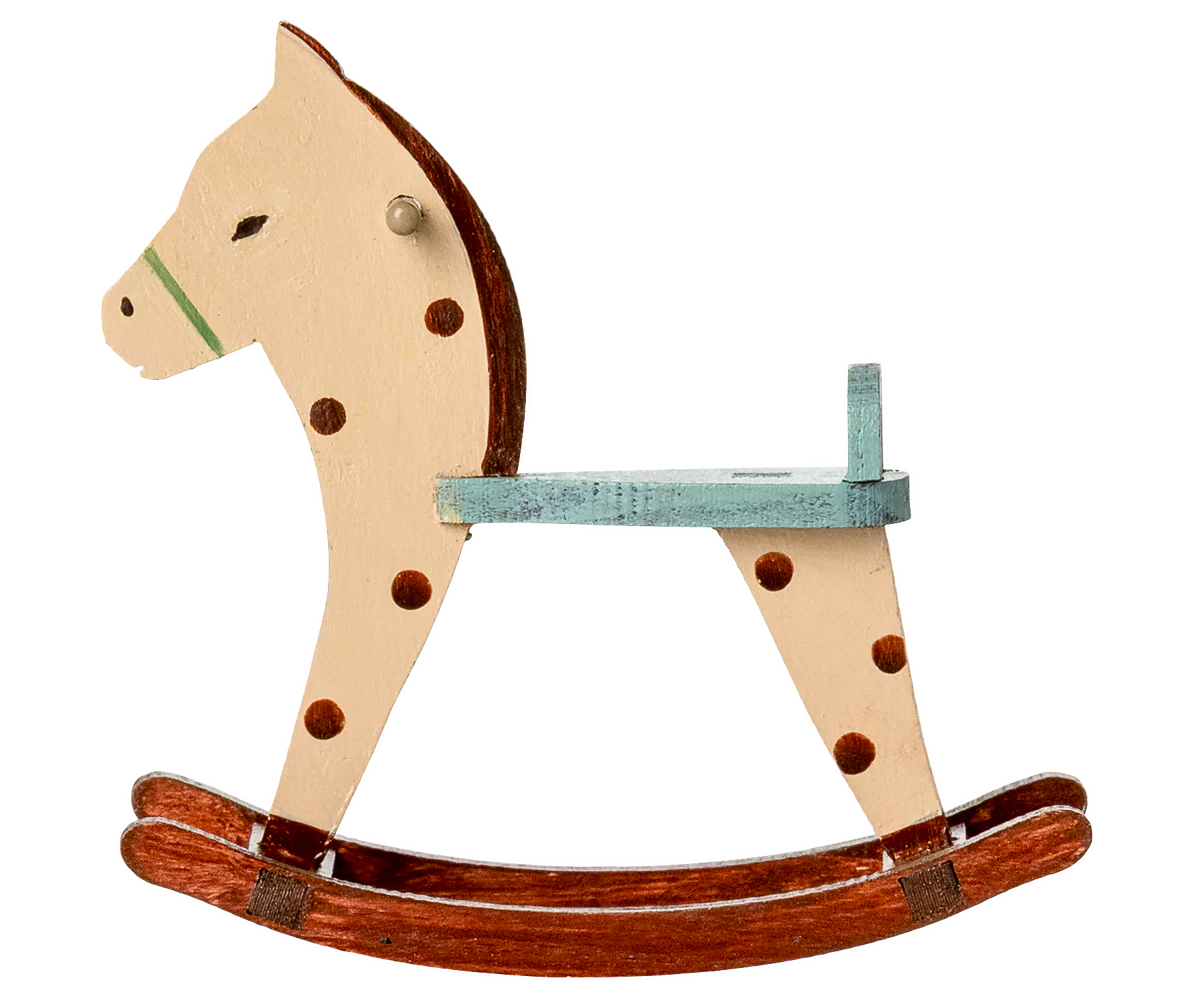 Maileg - Rocking Horse, Mouse - Spotted