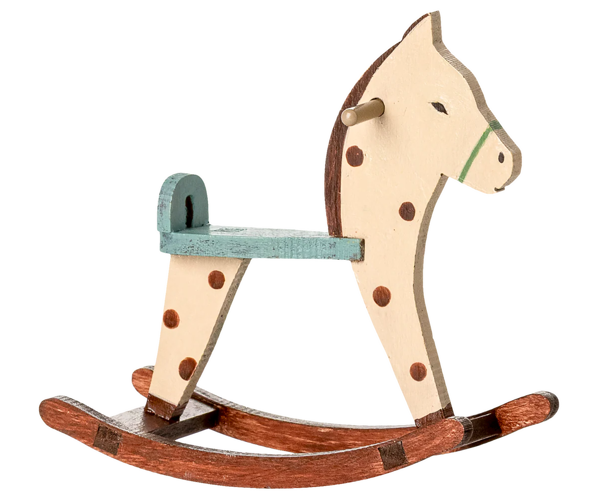 Maileg - Rocking Horse, Mouse - Spotted