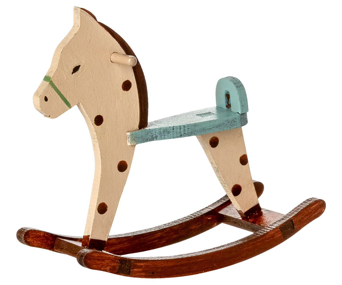 Maileg - Rocking Horse, Mouse - Spotted