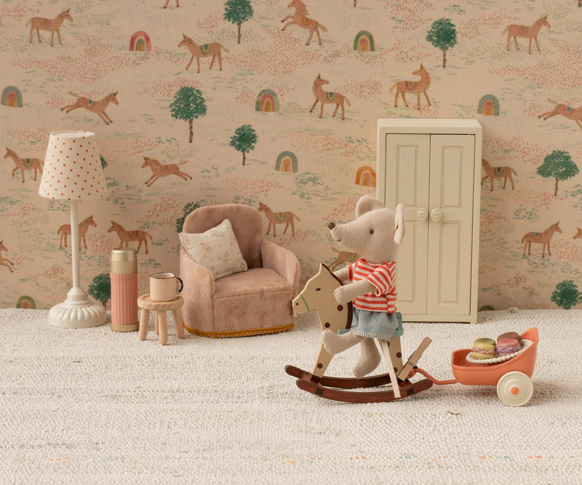 Maileg - Rocking Horse, Mouse - Spotted