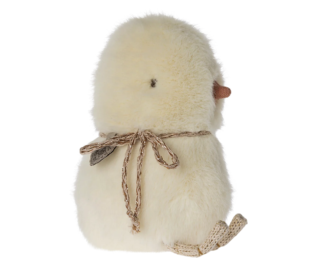 Maileg - Chicken Plush Toy, Mini - Peach Cream