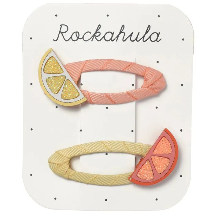 Rockahula - Barrettes Tranche d'agrumes pailleté