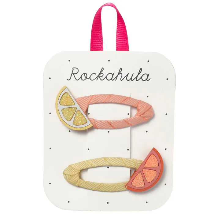 Rockahula - Barrettes Tranche d'agrumes pailleté