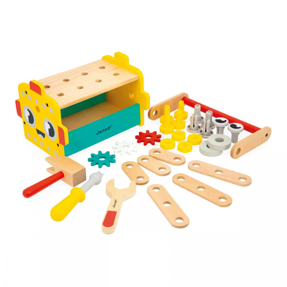 Janod - Brico'Kids Coffre à outils robot