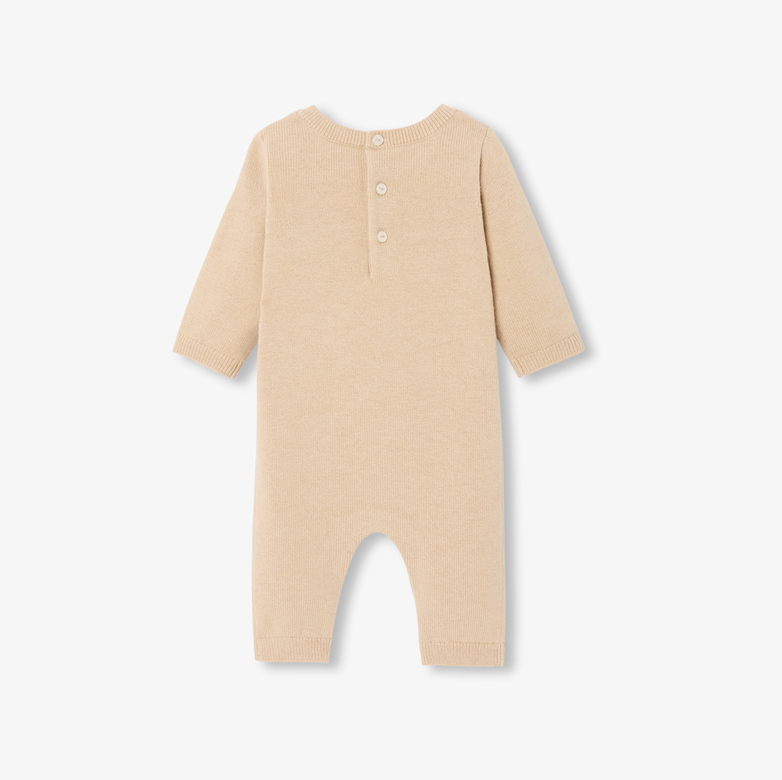 Jacadi - Baby intarsia knit dog all-in-one