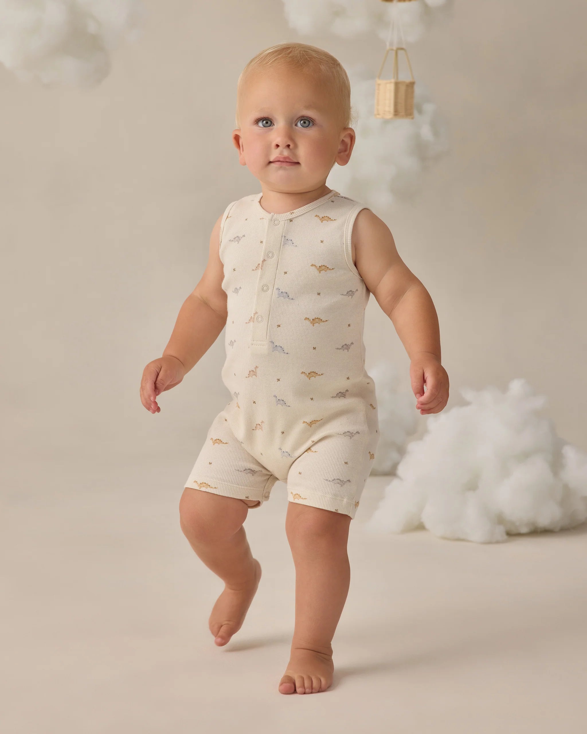 Quincy Mae - Combishort Henley côtelé