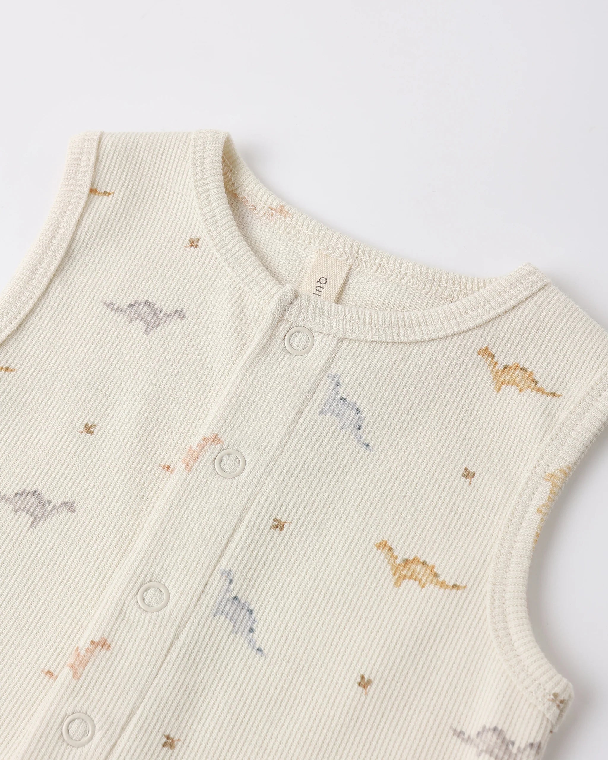 Quincy Mae - Combishort Henley côtelé