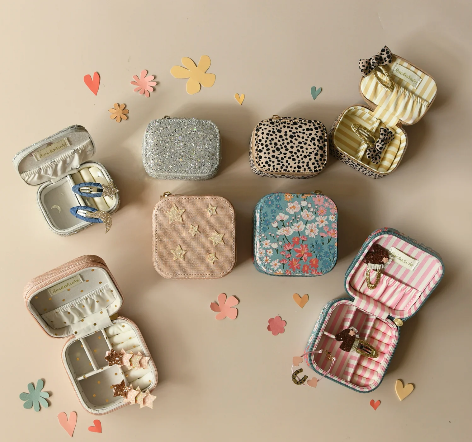 Rockahula - Confetti Glitter Silver Mini Jewellery Box