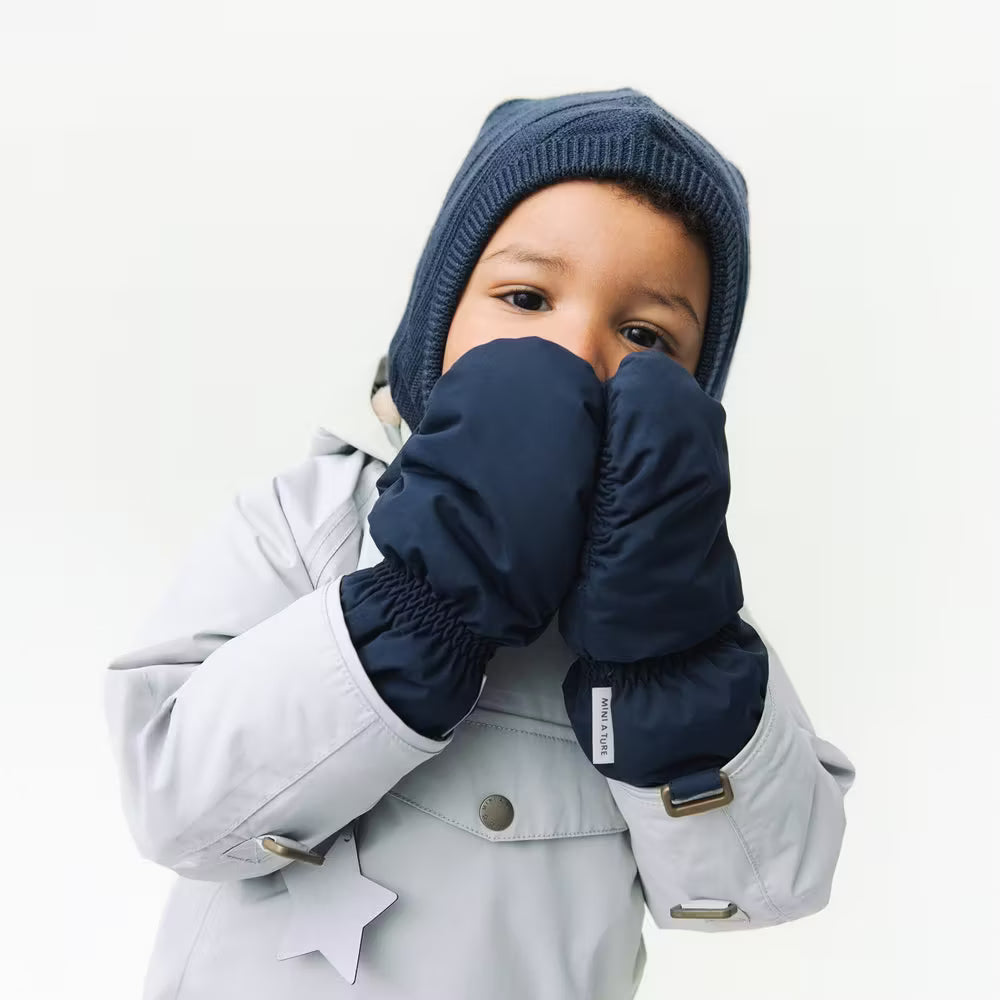 Mini A Ture - Cordt Navy Mittens