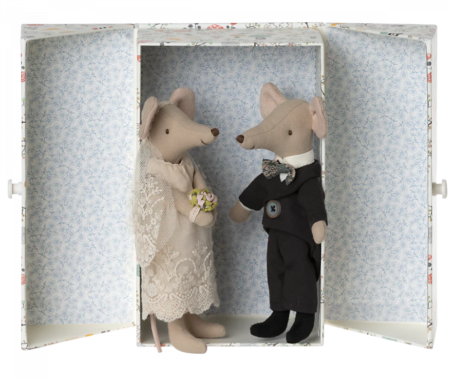 Maileg - Couple de souris mariage dans leur boite
