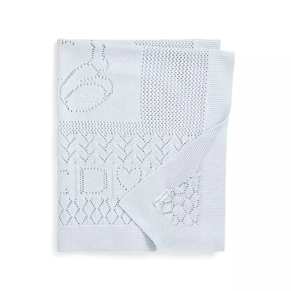 Polo Ralph Lauren - Couverture Coton Tricoté Pointelle