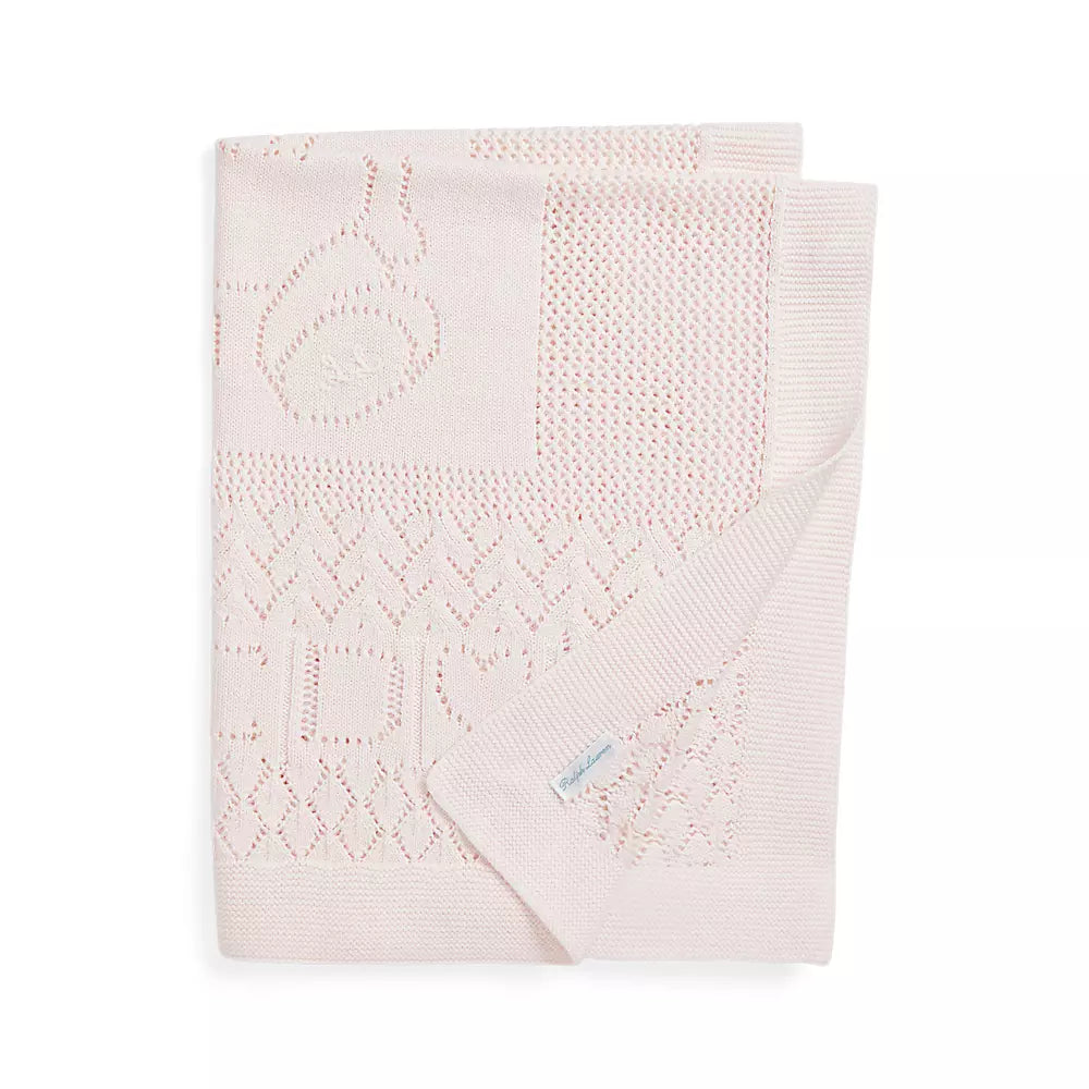 Polo Ralph Lauren - Couverture Coton Tricoté Pointelle
