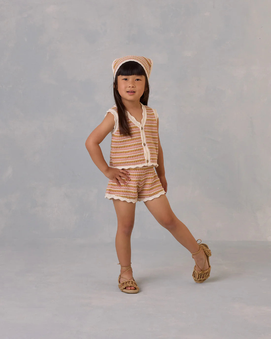 Rylee + Cru - Striped Crochet Set