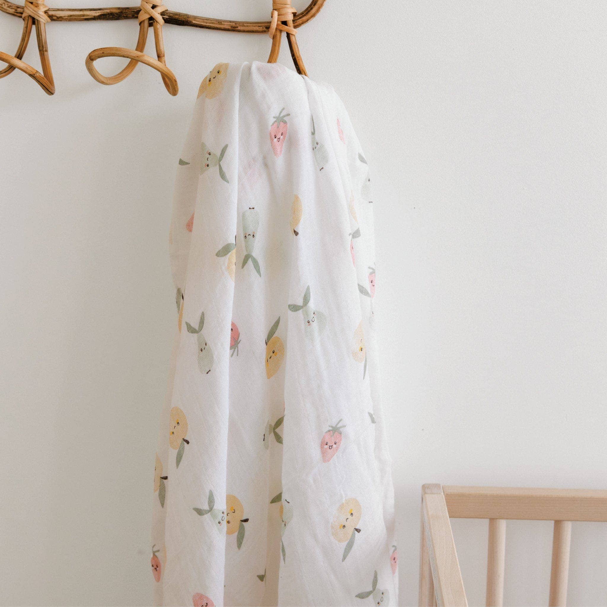 Perlimpinpin - Lange en mousseline de coton - Fruits
