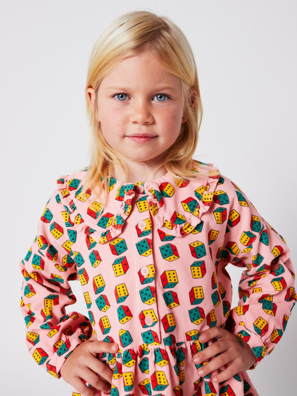 Bobo Choses - Corded Velvet Dice Dress