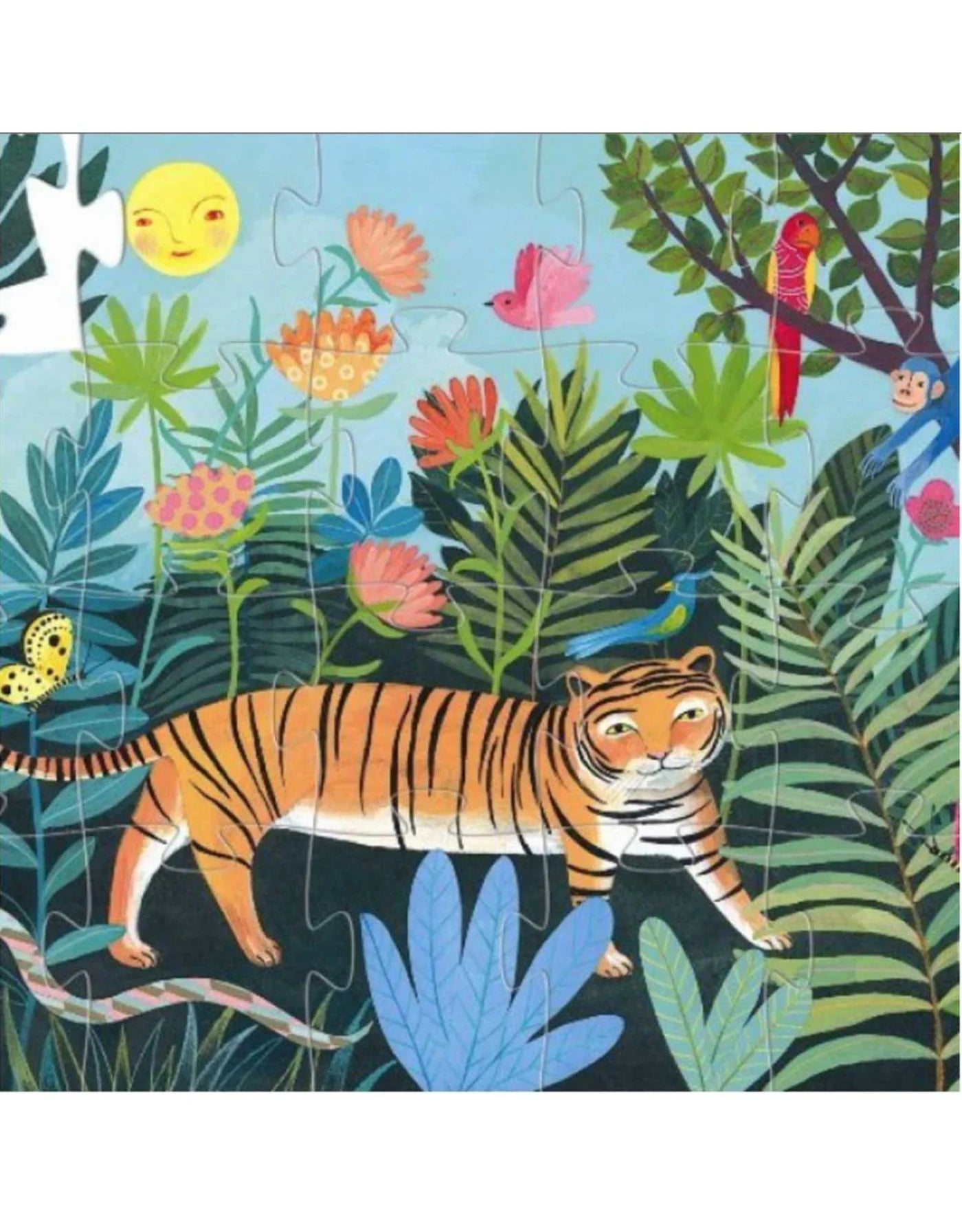 Djeco - Puzzle Silhouette : La balade du tigre (24 pcs)