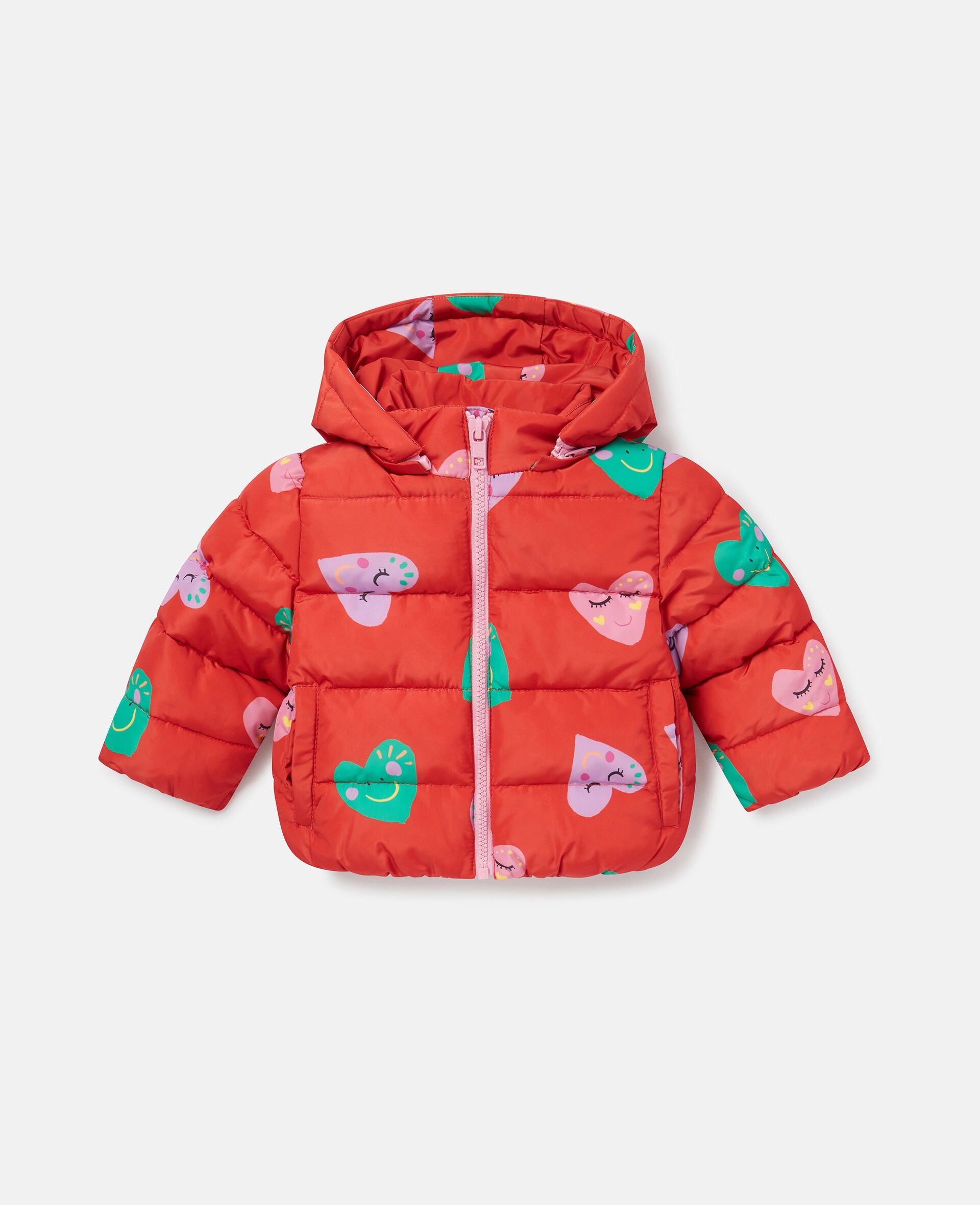 Stella McCartney - Doudoune à Capuche Coeurs