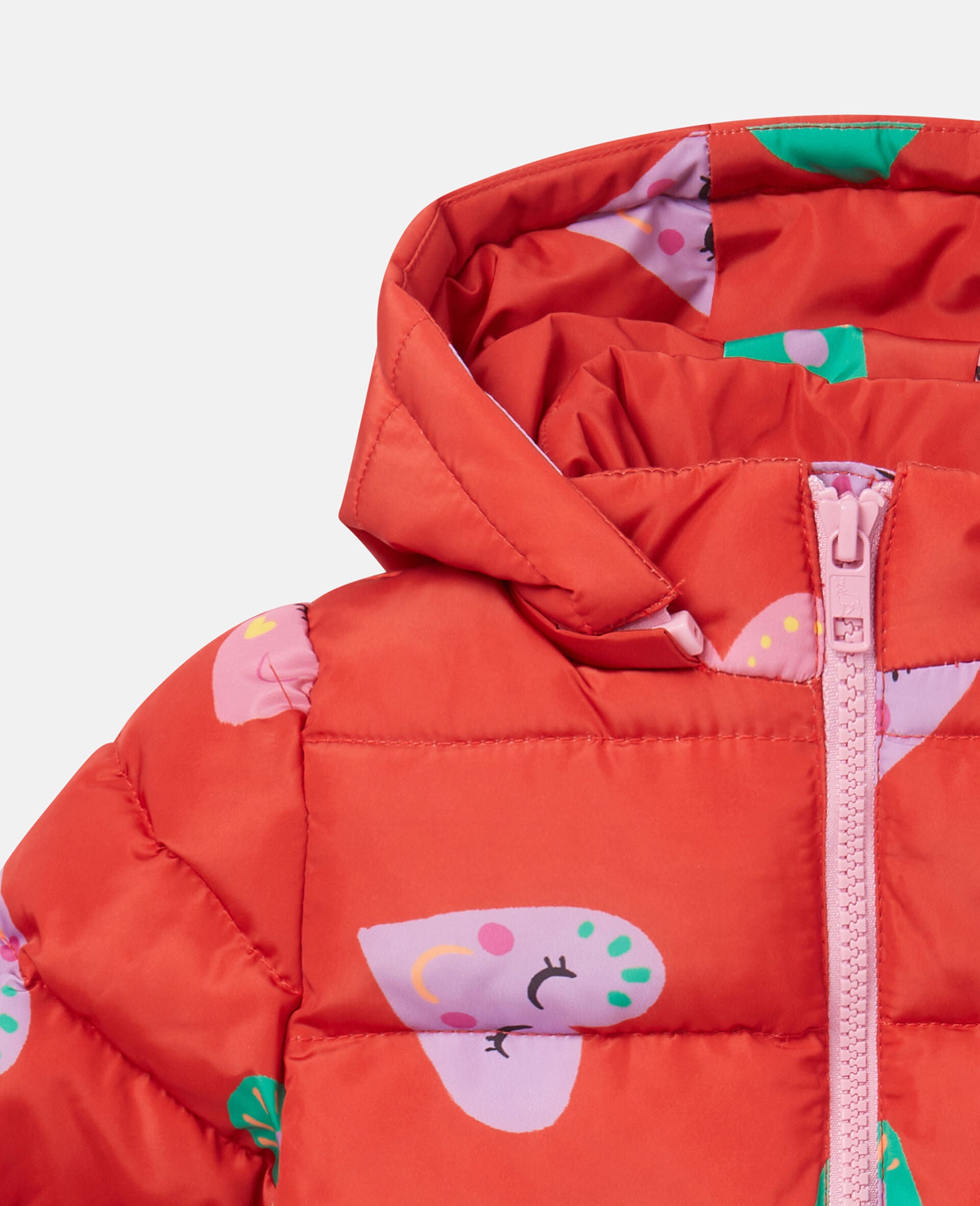Stella McCartney - Doudoune à Capuche Coeurs