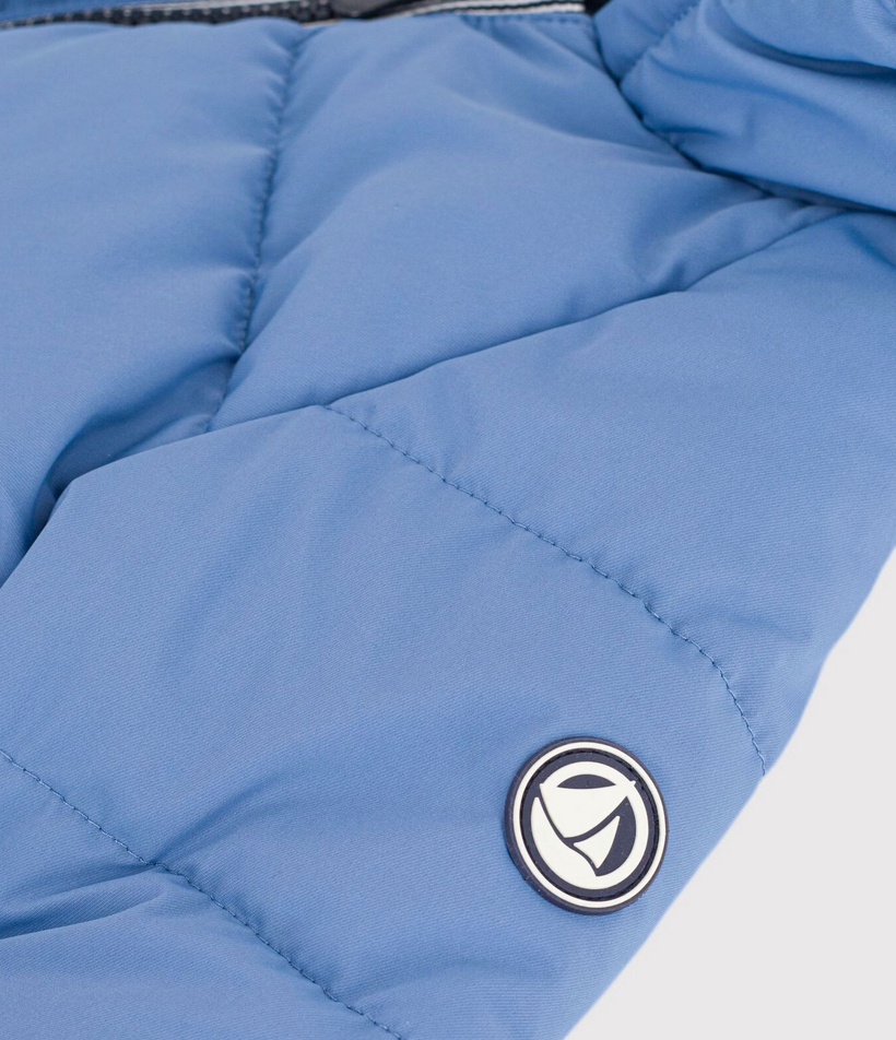 Petit Bateau - Plain polyester baby puffer jacket