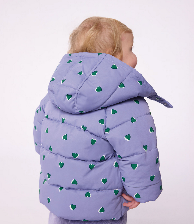 Petit Bateau - Baby's animal print polyester puffer jacket