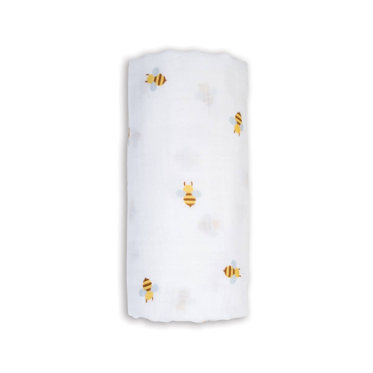 Lulujo - Cotton Muslin Swaddle Blanket - Bees