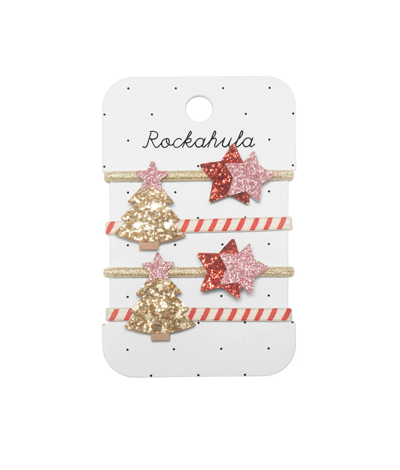 Rockahula - Sets Élastiques à Cheveux de Noël