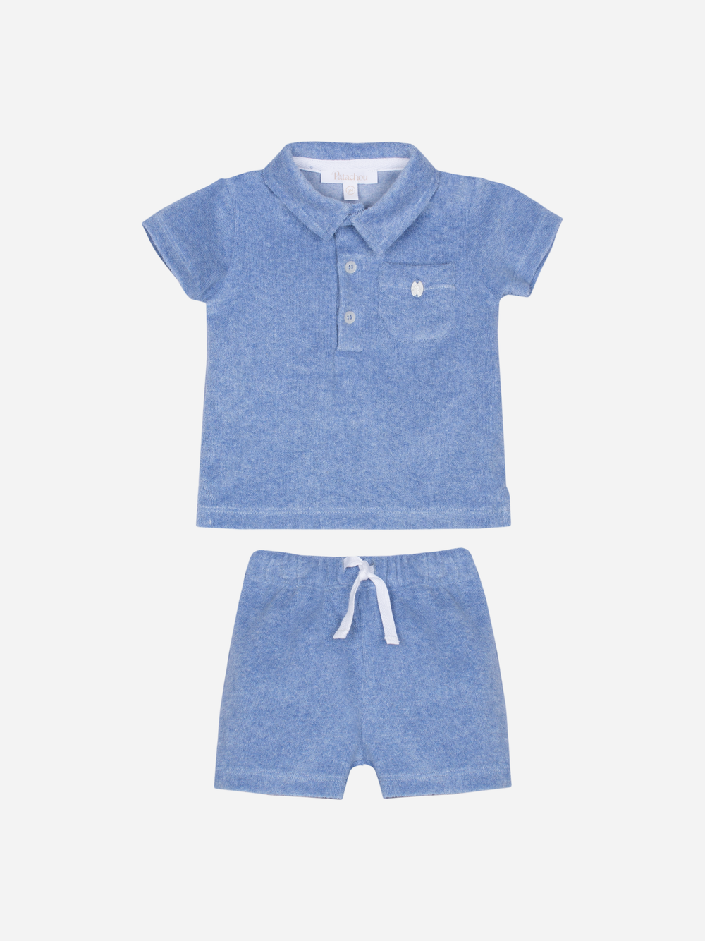 Patachou - Ensemble bleu élégant avec imprimé sobre