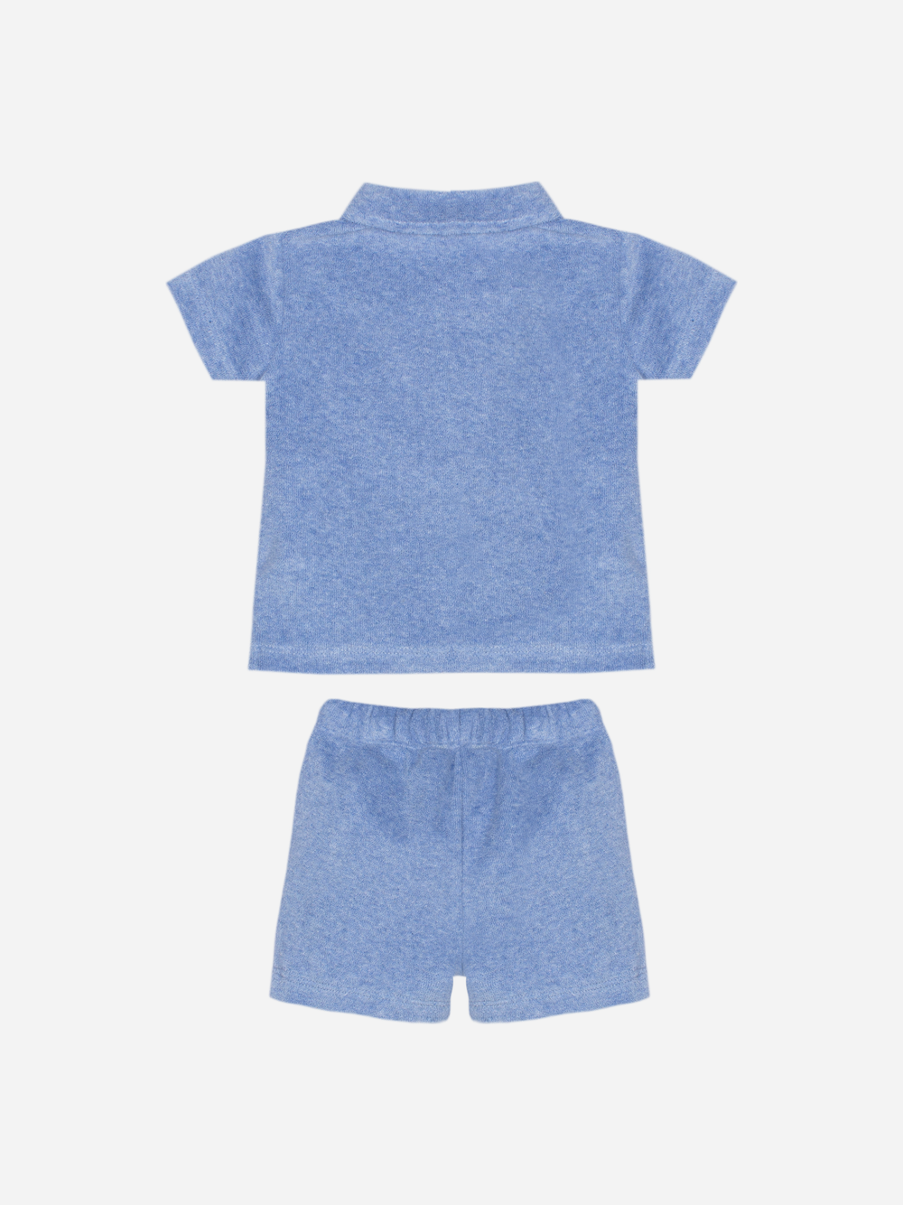 Patachou - Ensemble bleu élégant avec imprimé sobre