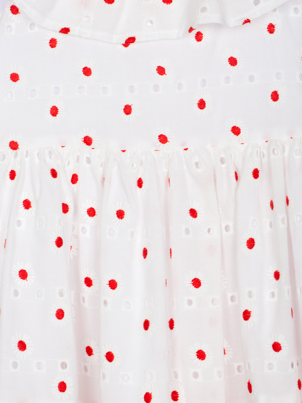 Patachou - Elegant red dress with ruffle