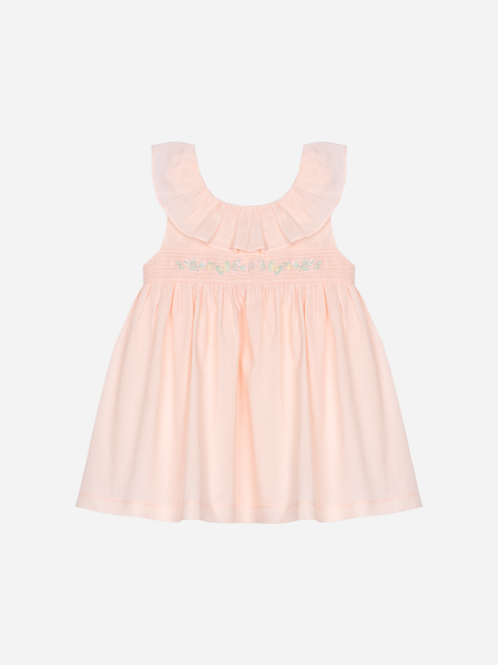 Patachou - Robe élégante saumon à broderies