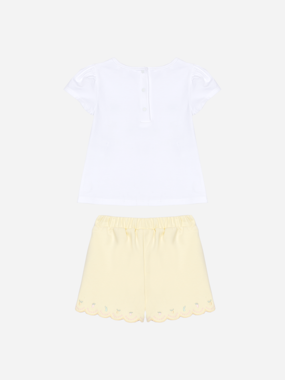 Patachou - Elegant yellow set with delicate embroidery