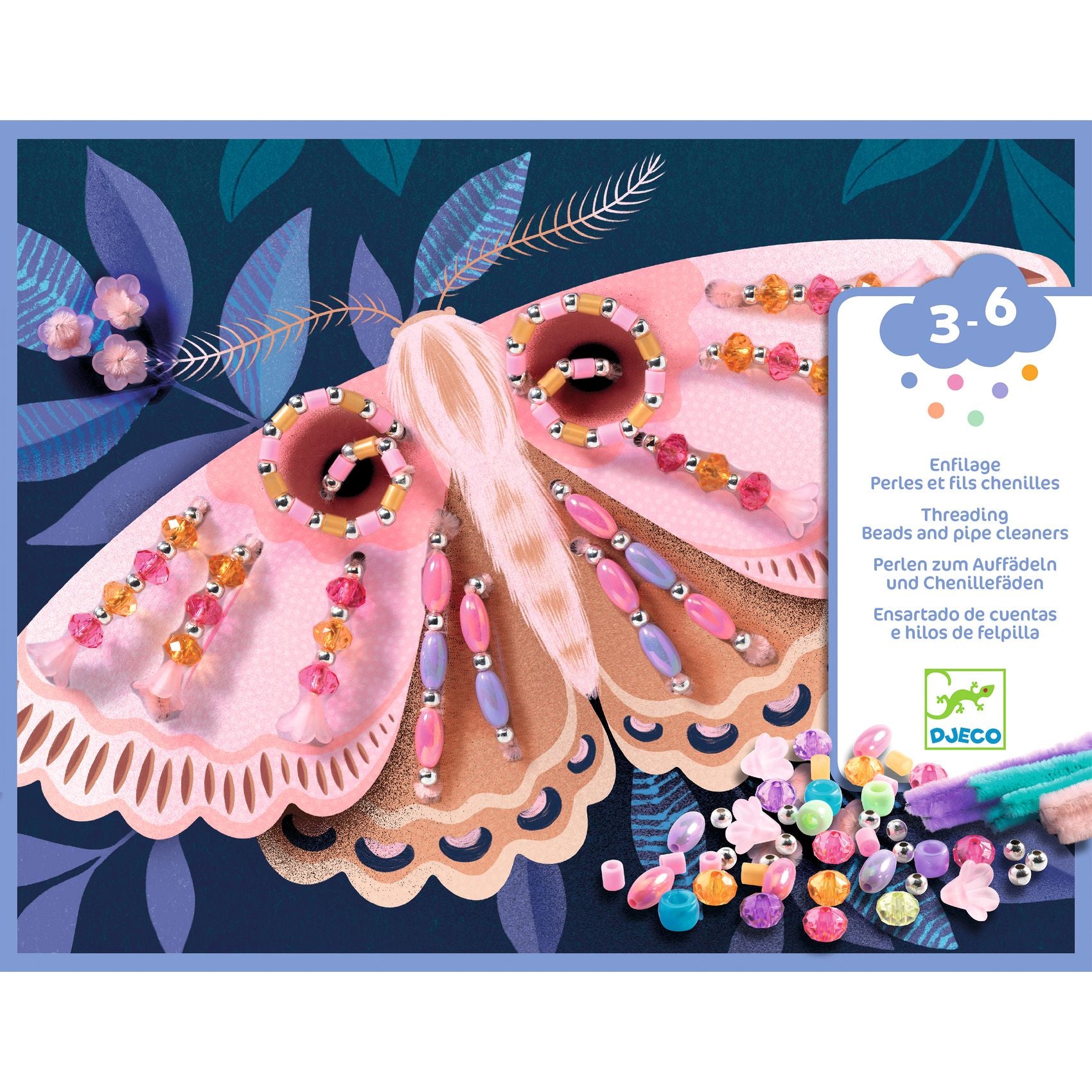 Djeco - Enfilage : Illuminer la nuit