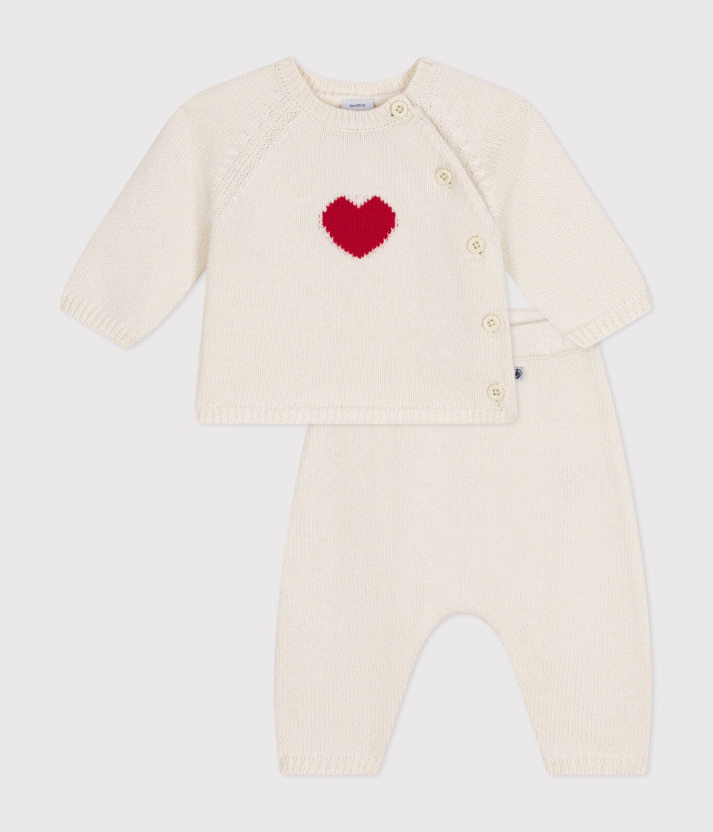 Petit Bateau - Ensemble 2 Pièces Coeur